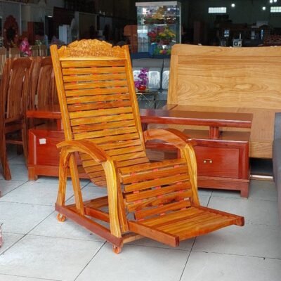 Ghế gỗ thư giãn gỗ GÕ ĐỎ | MS 3484