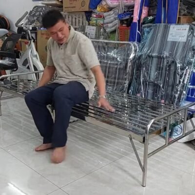 Giường xếp inox | Kích thước 1m2 MS 3479