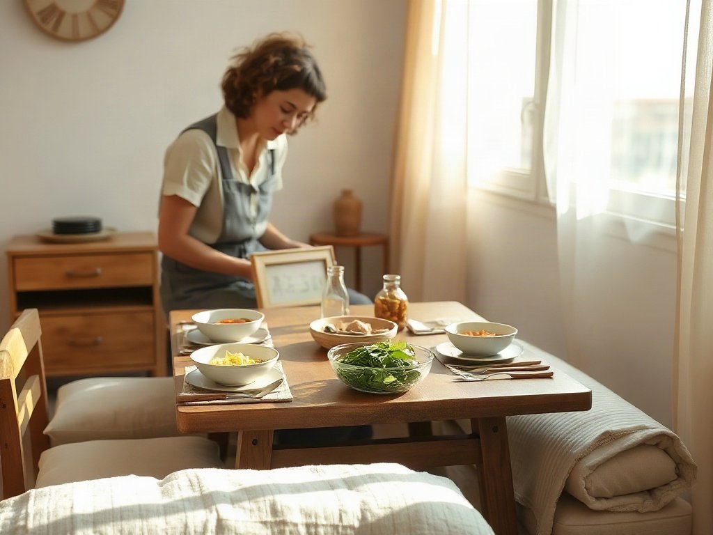 Bàn ăn mộc với bữa cơm gia đình Việt Nam