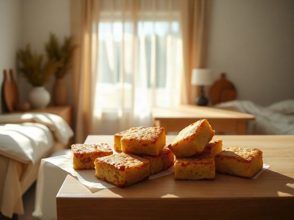 Bánh đậu phụ chiên giòn bắt mắt