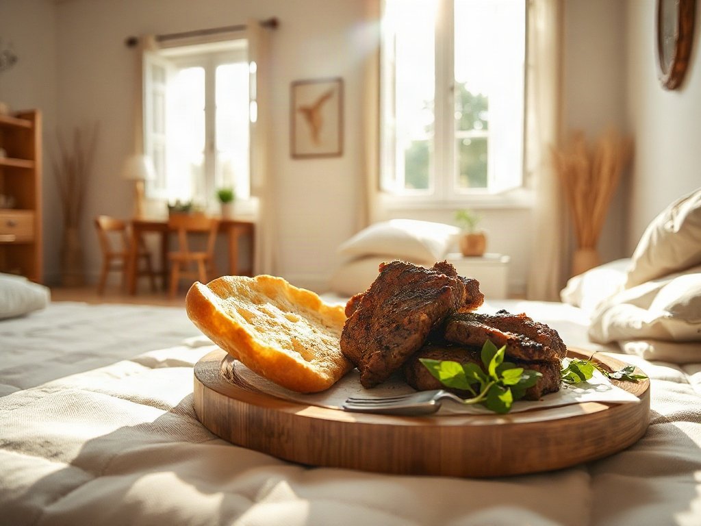Bánh mì Việt Nam truyền thống kèm bò né