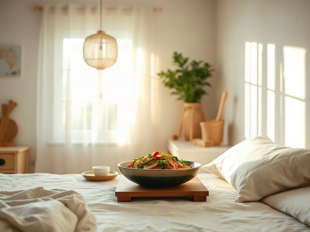 Bếp ấm cúng với món xào chay