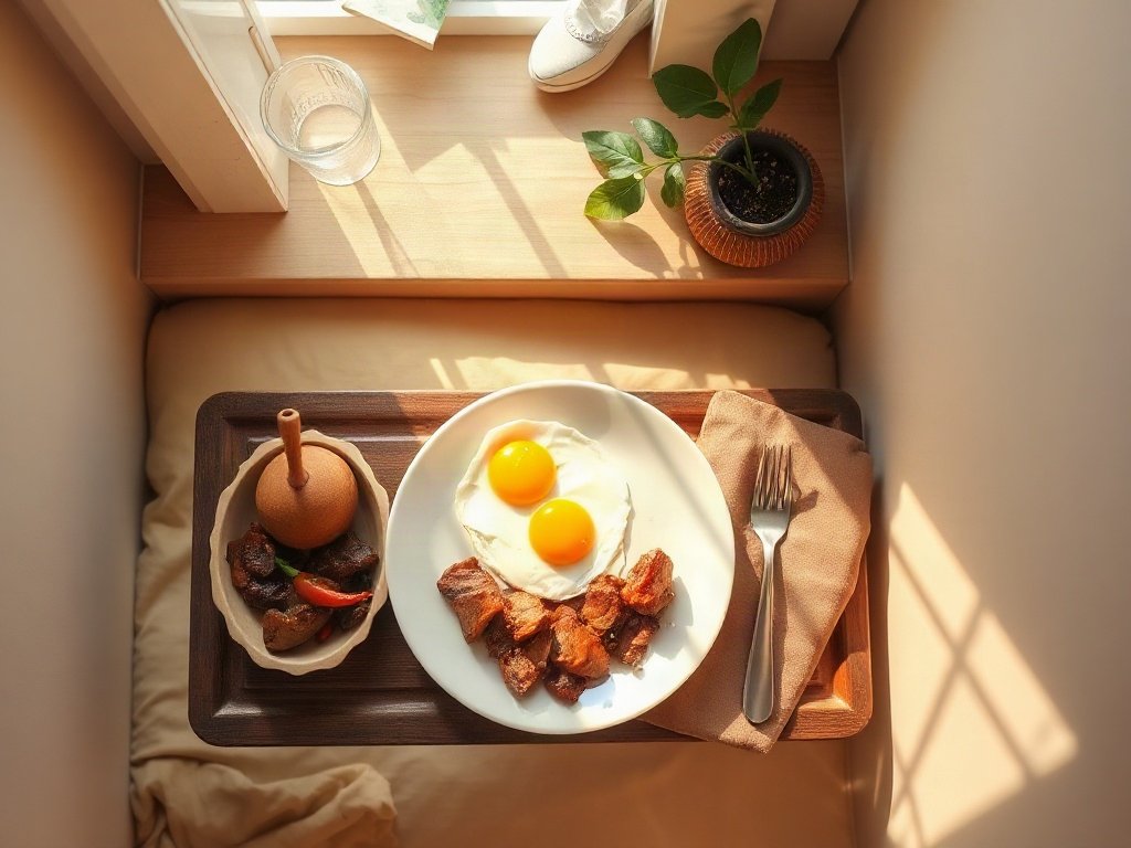 Bữa sáng Việt đậm đà với bò và trứng