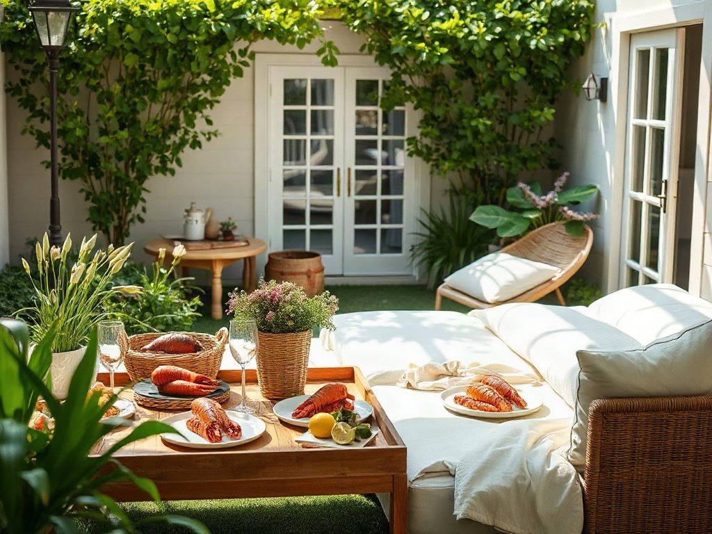 Bữa tiệc picnic với các món tôm hùm