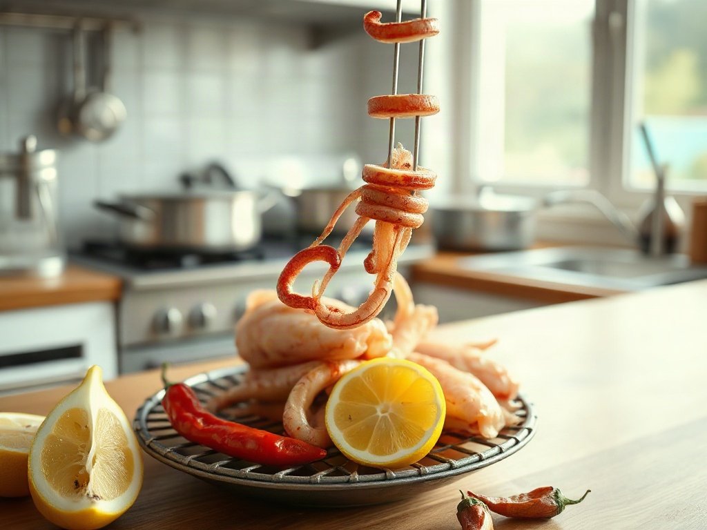 Bước 6: mực chín đều, thơm lừng - cách nướng mực ngon