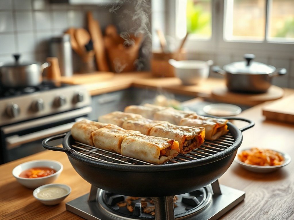 Bước 6: nướng bò trên than hoa