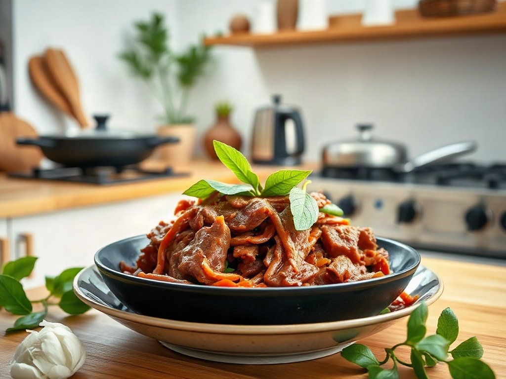 Bước 6: Thêm hoa thiên lý vào chảo - bò xào thiên lý tỏi phi