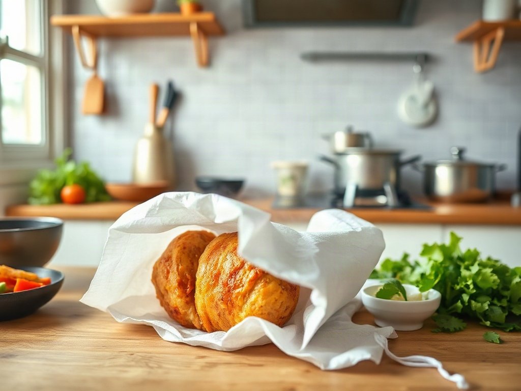 Bước 6: Xôi vàng giòn sau khi chiên - gà bó xôi chiên giòn