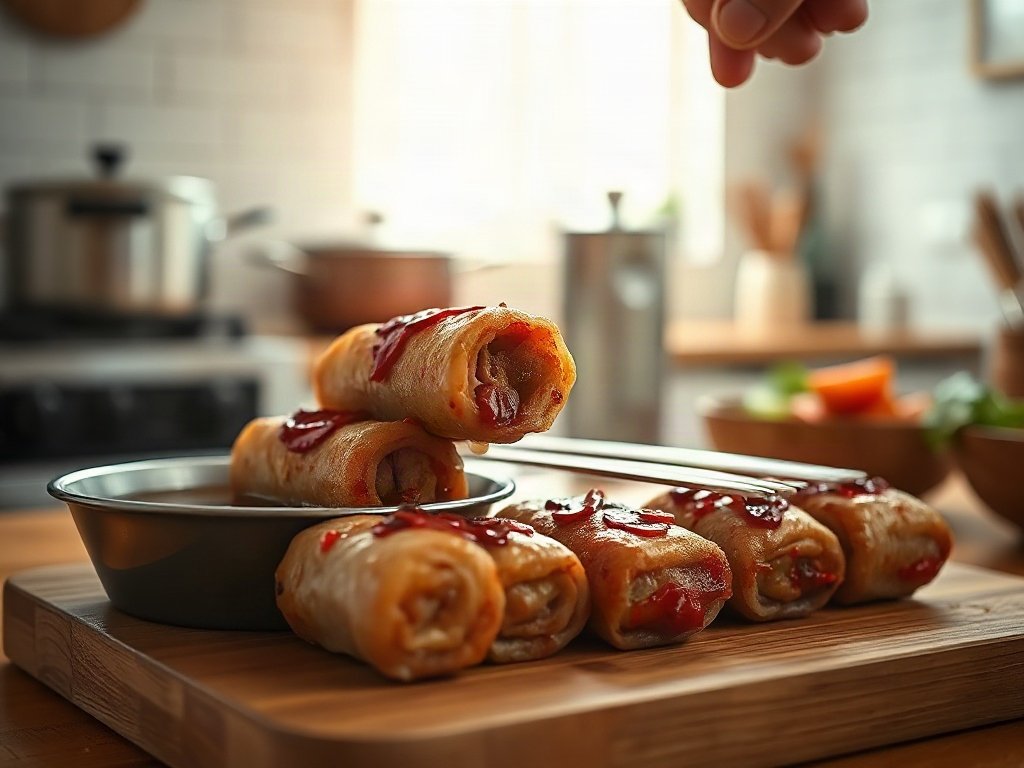 Bước 7: lật bò khi nướng để vàng đều