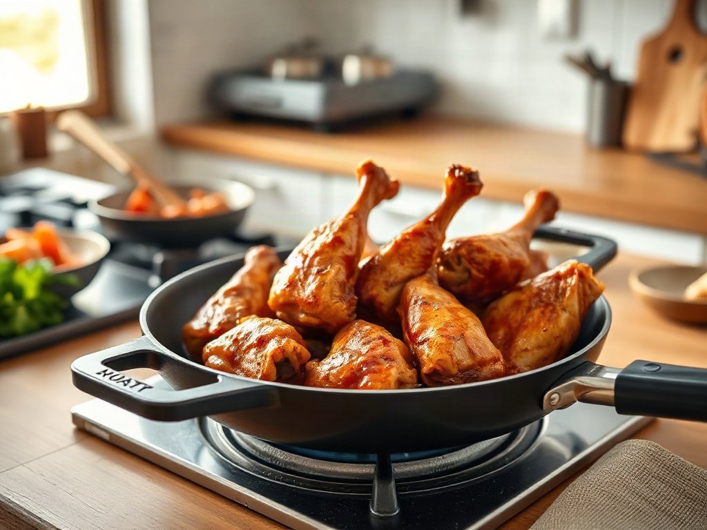 Bước 7: Xào vịt cho vàng đều