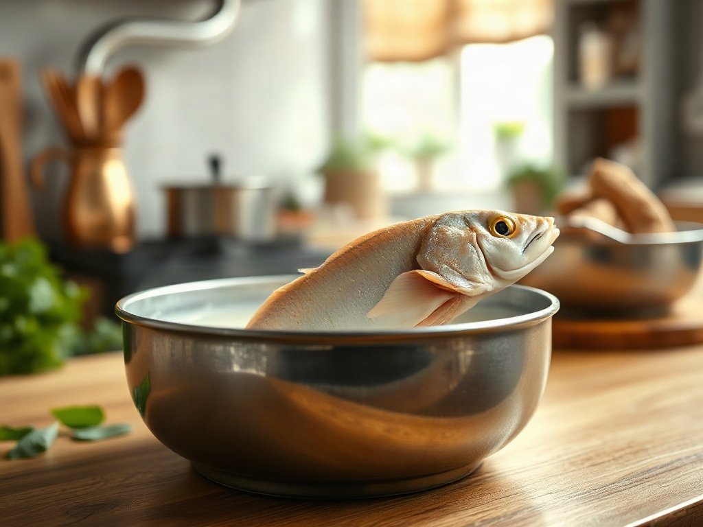 Bước 8: đun sôi cá thấm đều nước cốt dừa - món cá truyền thống