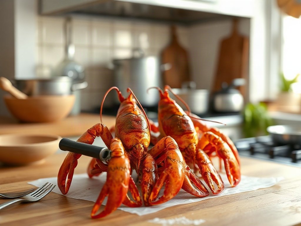 Bước 8: Lấy tôm ra khỏi lò sau khi đã nướng vàng - hương vị bơ tỏi