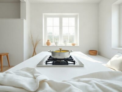 Canh bí đao ăn kiêng trên bếp sáng