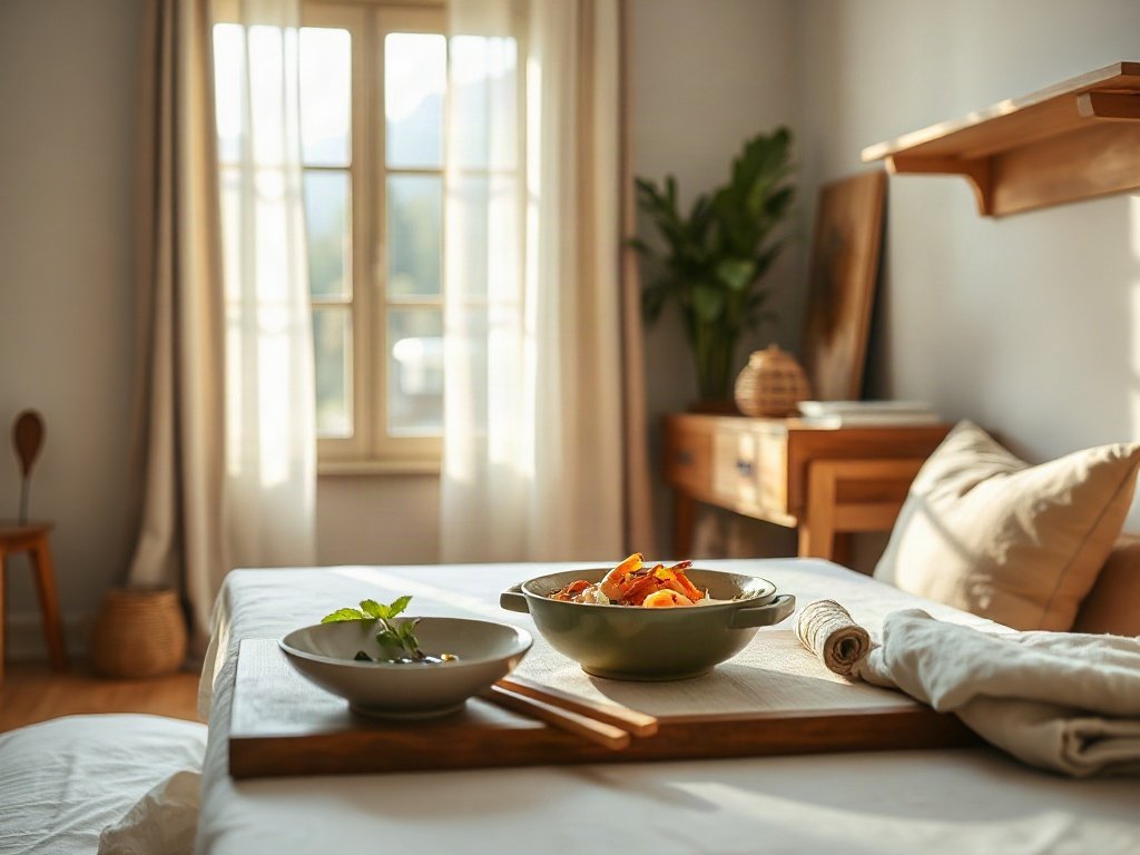 Canh tôm tít kiểu Việt Nam với rau thơm