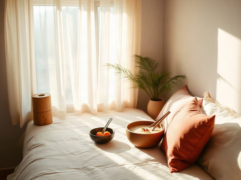 Cháo tôm mềm mịn tại góc ăn sáng ấm cúng