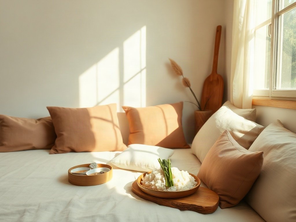 Cơm gà Hải Nam trang trí đẹp mắt cùng món phụ