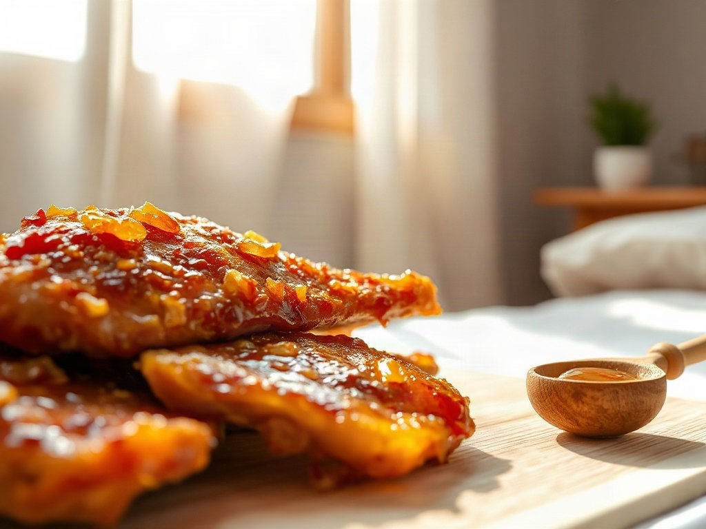 Da gà giòn với lớp mật ong bóng mượt