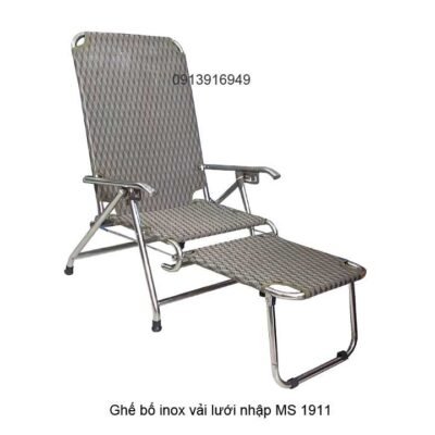 Ghế bố inox vải lưới nhập MS 1911 - Giao ngay trong 2 giờ tại TPHCM