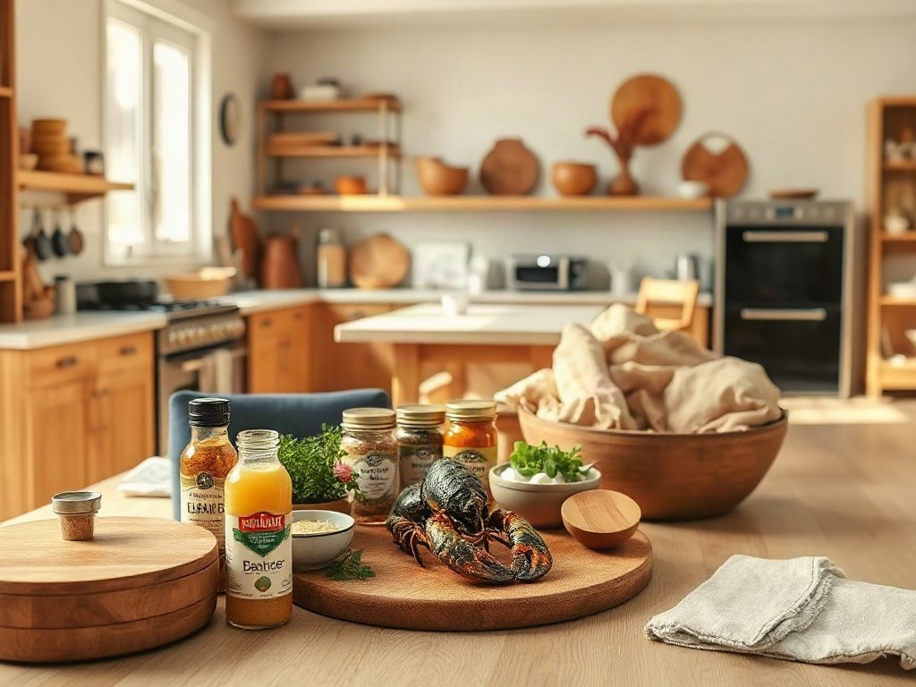 Gia vị và nước sốt cho món ăn tôm hùm
