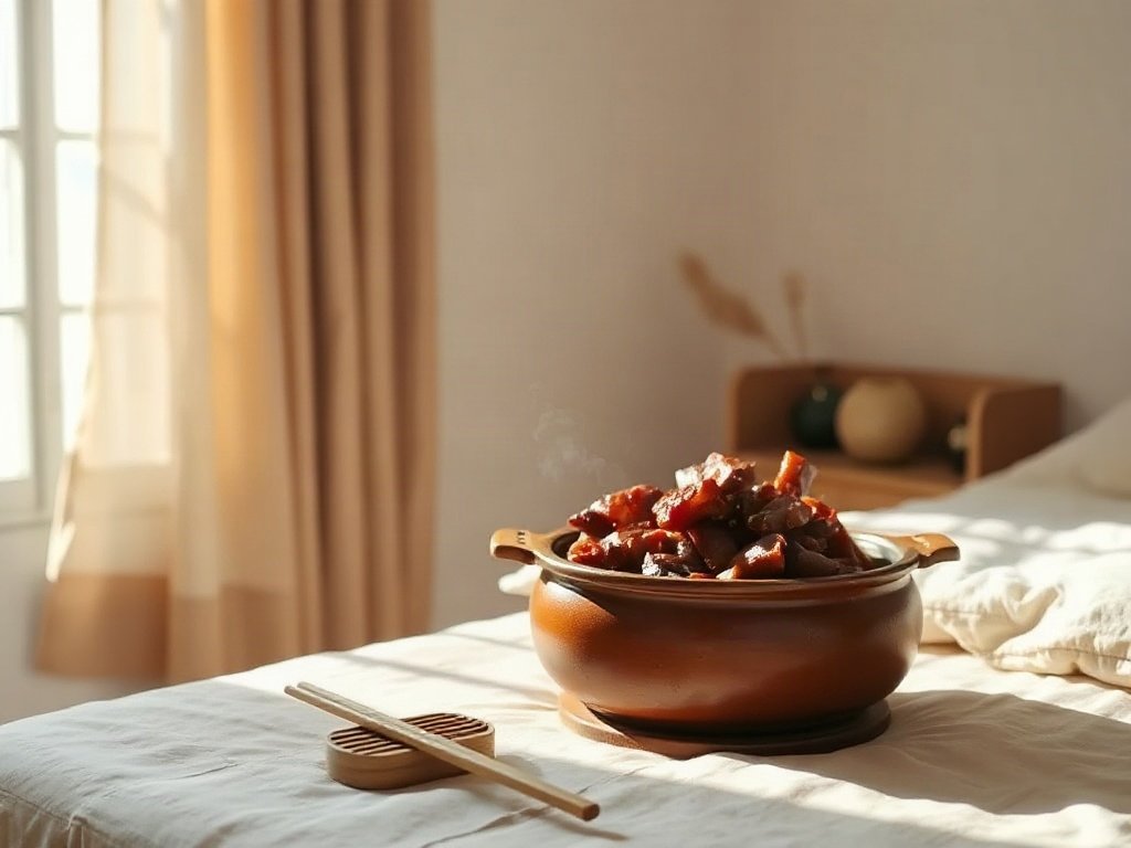Món thịt kho trong nồi đất truyền thống