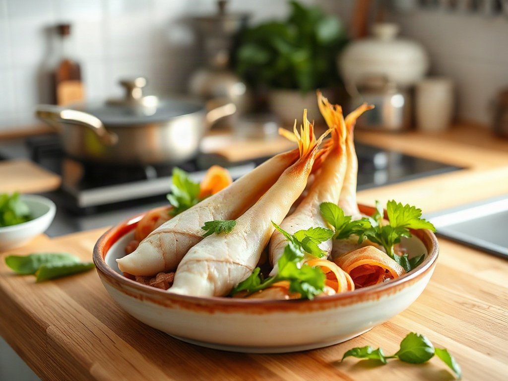 Mực nhồi thịt hấp sả ngon ngào rực rỡ