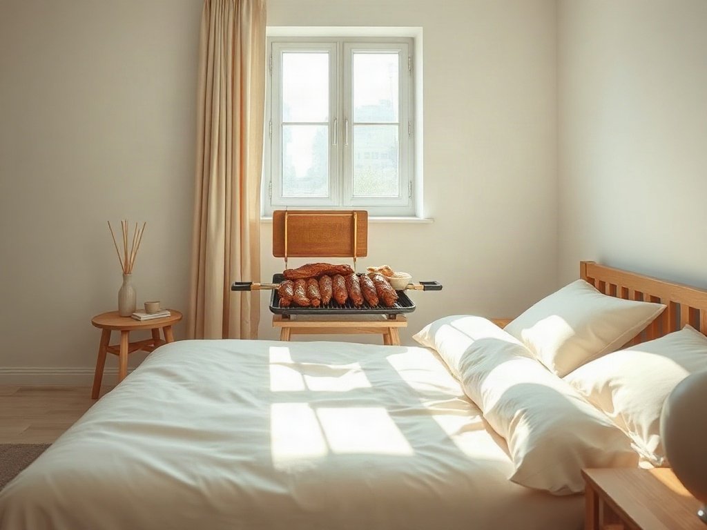 Người bán quán ăn đường phố Việt Nam với vịt nướng