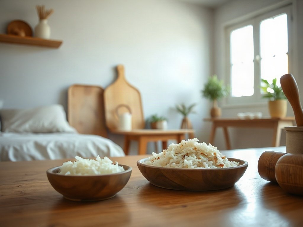 Nguyên liệu nấu cơm gà Hải Nam trên bàn bếp