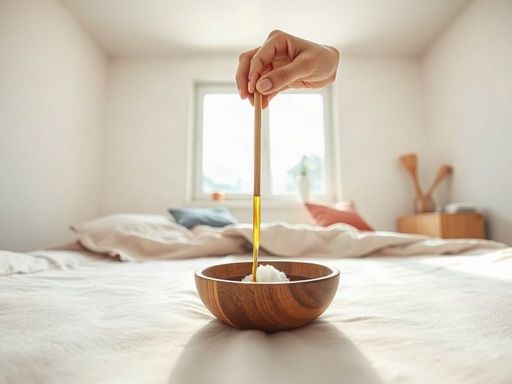 Pha nước xốt từ xì dầu, đường, dầu mè