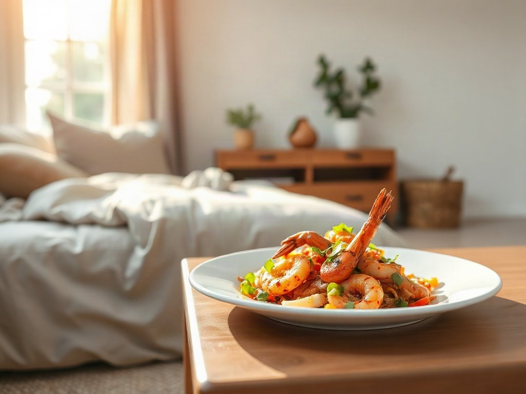 Salad tôm kiểu châu Á