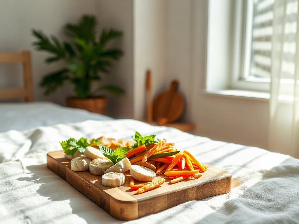 Sơ chế rau củ cho nem chay