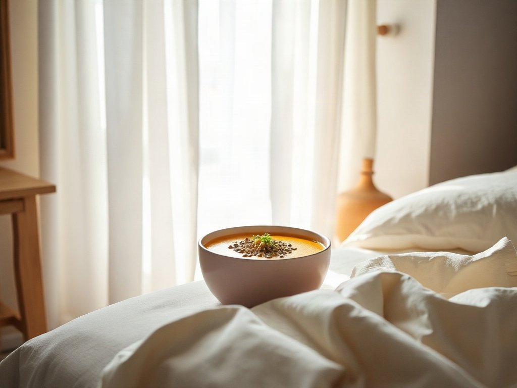 Súp bí đỏ với hạt quinoa và chia
