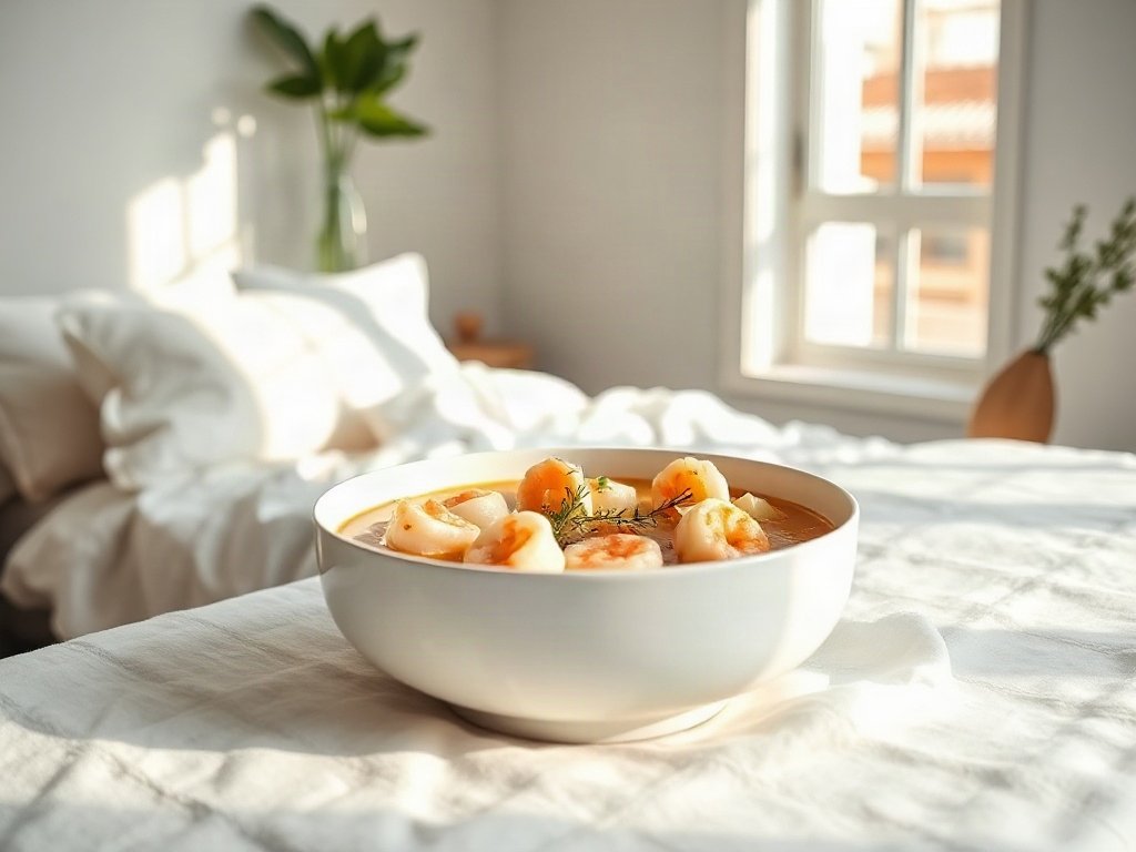 Súp kem tôm với khoai tây