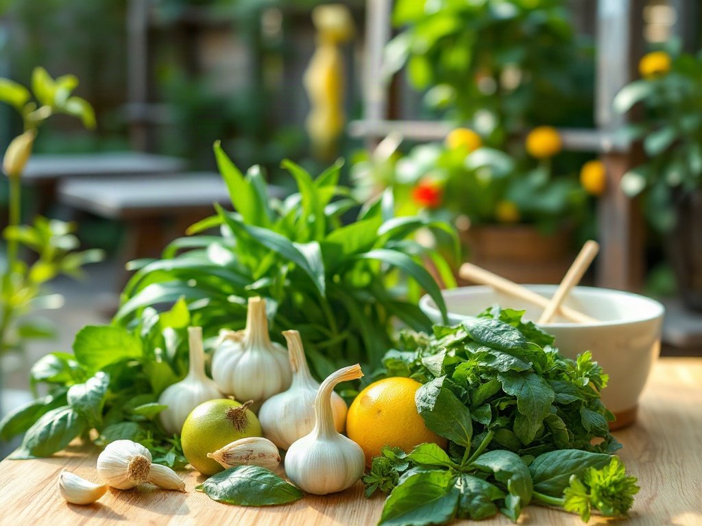 Thảo mộc tươi từ vườn