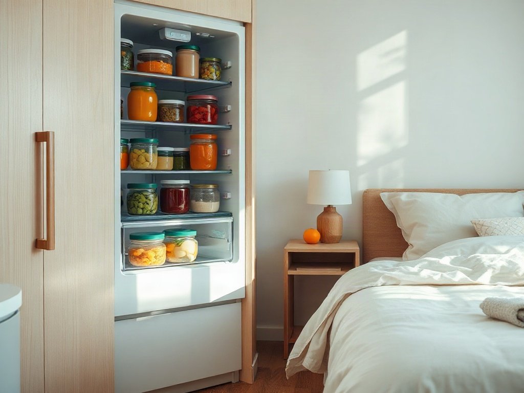 tủ lạnh chứa các món súp lành mạnh