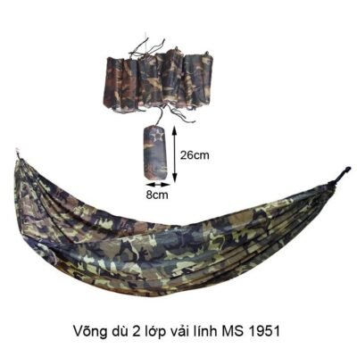 Võng dù 2 lớp vải lính MS 1951