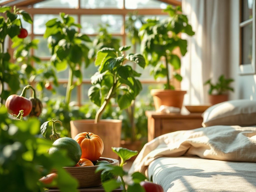 Vườn rau xanh tươi chờ thu hoạch